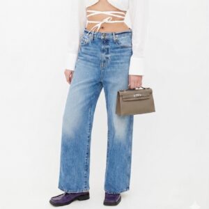 Alternative view of Hermes Kelly Pochette Top Handle Bag 8.7in/ 22cm Etoupe Epsom Palladium Hardware For Women