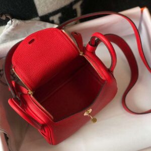 Alternative view of Hermes Lindy Mini Red For Women 19cm / 7.4in