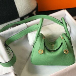 Hermes Lindy Mini Green For Women 19cm / 7.4in