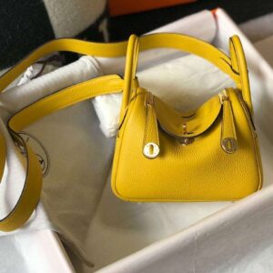 Hermes Lindy Mini Yellow For Women 19cm / 7.4in