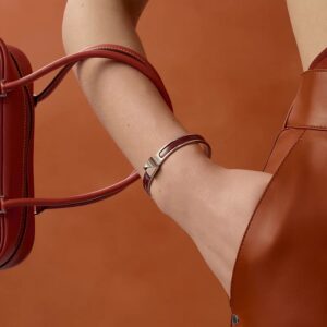 Alternative view of Hermes Mini Clic Medor Bracelet Myrtille Silver Hardware For Women H200005FP54GM