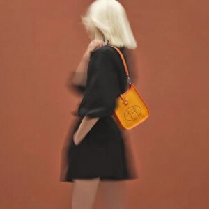 Alternative view of Hermes Neo Evelyne 16 Shoulder Bag 6.3in/ 16cm Light Orange Palladium Hardware For Women H084545CKAB
