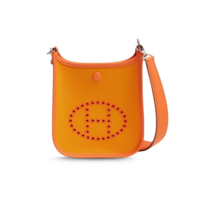Hermes Neo Evelyne 16 Shoulder Bag 6.3in/ 16cm Light Orange Palladium Hardware For Women H084545CKAB