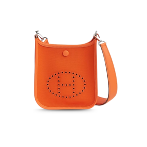 Hermes Neo Evelyne 16 Shoulder Bag 6.3in/ 16cm Orange Palladium Hardware For Women H084545CKAF