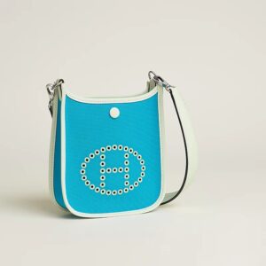 Alternative view of Hermes Neo Evelyne 16 Shoulder Bag 6.3in/ 16cm Blue Palladium Hardware For Women H084545CKAC