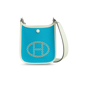 Hermes Neo Evelyne 16 Shoulder Bag 6.3in/ 16cm Blue Palladium Hardware For Women H084545CKAC