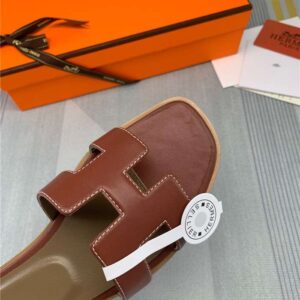 Alternative view of Hermes Oran Sandal Brown For Women