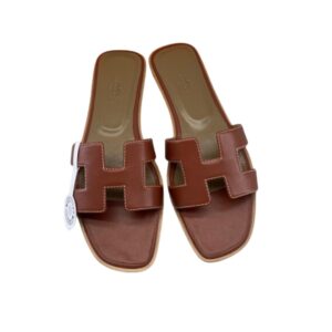 Hermes Oran Sandal Brown For Women