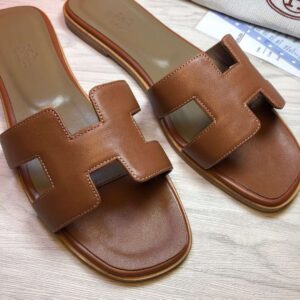 Alternative view of Hermes Oran Sandal Dark Brown For Women