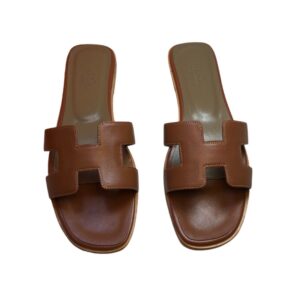 Hermes Oran Sandal Dark Brown For Women