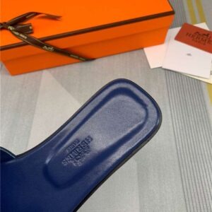 Alternative view of Hermes Oran Sandals Dark Blue For Women