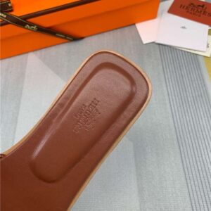 Alternative view of Hermes Oran Sandal Dark Brown For Women
