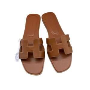Hermes Oran Sandal Brown For Women