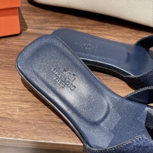 Alternative view of Hermes Oran Sandal Navy Blue For Women
