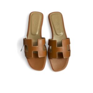Hermes Oran Sandal Brown For Women, Women's Shoes H021056Z