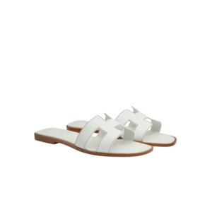 Hermes Oran Sandals White For Women H021056Z 02365