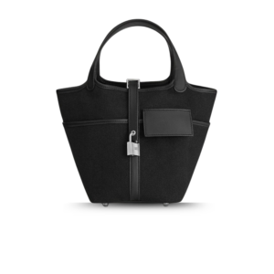 Hermes Picotin Lock 18 Pocket Top Handle Bag 7.1in/ 18cm Noir Silver Hardware For Women H083189CKAA