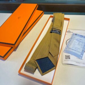 Alternative view of Hermes Tie Larguez Les Amarres Twillbi Yellow For Men