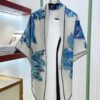 Hermes Tulipomanie Triangle Scarf Bleu Electrique For Women - Image 4