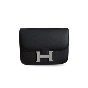 Hermes Constance Handbag Black For Women 22cm/8.7in
