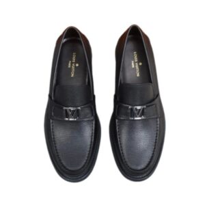 Louis Vuitton Monte Carlo Mocassin Black For Men LV - Size 45 EU - 11 US - 28 Cm - 11 In