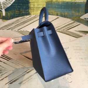 Alternative view of Hermes Kelly Navy For Women Silver Toned Hardware 10in/25cm