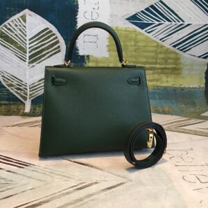 Alternative view of Hermes Kelly Green For Women Gold Toned Hardware 10in/25cm