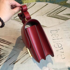Alternative view of Hermes Constance 24 Crossbody Bag 9.5in/ 24cm Burgundy Swift Leather Gold Hardware For Women