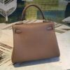 Hermes Kelly 28 Greige Bag With Gold Toned Harware For Women, Women's Handbags, Shoulder Bags 11in/28cm - Image 8