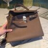 Hermes Kelly 28 Greige Bag With Gold Toned Harware For Women, Women's Handbags, Shoulder Bags 11in/28cm - Image 7