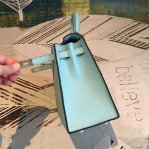 Alternative view of Hermes Kelly Light Blue For Women Silver Toned Hardware 10in/25cm