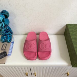 Alternative view of Gucci Interlocking G Slide Sandal Pink For Men
