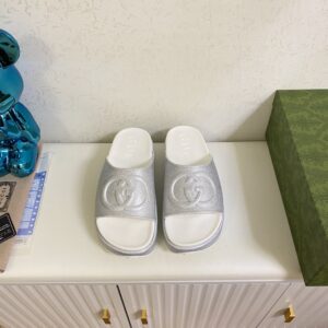 Alternative view of Gucci Interlocking G Slide Sandal Silver For Men