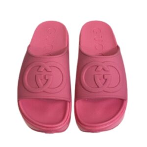 Gucci Interlocking G Slide Sandal Pink For Men