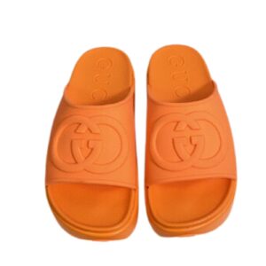 Gucci Interlocking G Slide Sandal Orange For Men