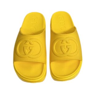 Gucci Interlocking G Slide Sandal Yellow For Men