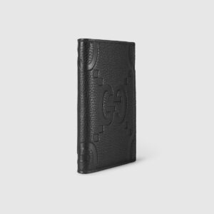 Alternative view of Gucci Jumbo Gg Passport Case Black 7.5in/19cm 795245 AABY0 1000