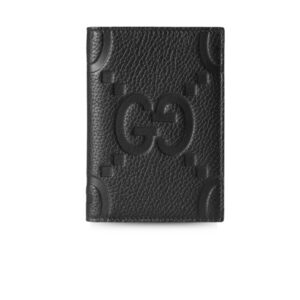 Gucci Jumbo Gg Passport Case Black 7.5in/19cm 795245 AABY0 1000