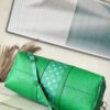 Louis Vuitton Keepall Bandouliere 45 Travel Bag 17.7in/ 45cm Green Silver Hardware M31046 - Image 7