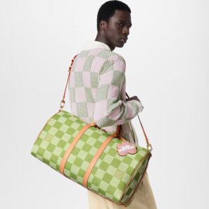 Alternative view of Louis Vuitton Keepall Bandouliere 50 Travel Bag 19.7in/ 50cm Green Gold Hardware N40667