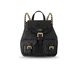Louis Vuitton Backup Monogram Empreinte Black For Women 20cm/7.9in M47072