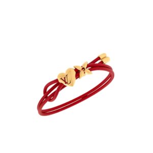 Alternative view of Louis Vuitton LV Bloom Heart Bracelet Red - M8949Z