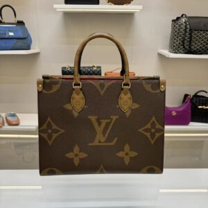 Alternative view of Louis Vuitton OnTheGo MM Tote Bag 13.8in/ 35cm Monogram Reverse Canvas Gold Hardware For Women M45321
