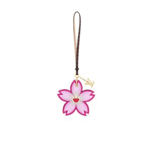 Louis Vuitton LV x TM Cherry Blossom Bag Charm Pink 27cm/11in For Women - M02475