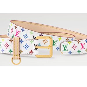 Alternative view of Louis Vuitton LV x TM LV D-Ring 30mm Belt Blanc - M8981U
