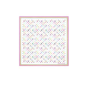 Louis Vuitton LV x TM Monogram Multicolor Square 90 Blanc For Women - M94967