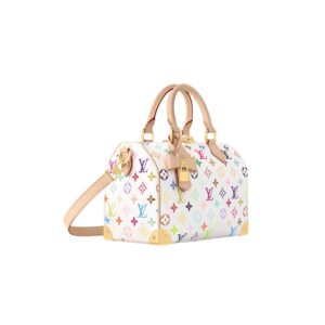 Alternative view of Louis Vuitton LV x TM Speedy Bandouliere 25 Top Handle Bag 9.8in/ 25cm Multicolored Gold Hardware For Women M13085