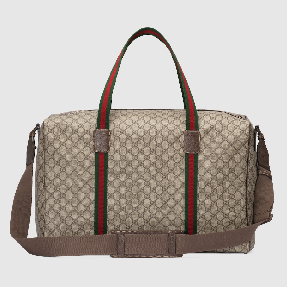 Gucci Large Duffle Bag With Web Beige 20.5 In/ 52 Cm 760152 FACK7 9768 - Image 7