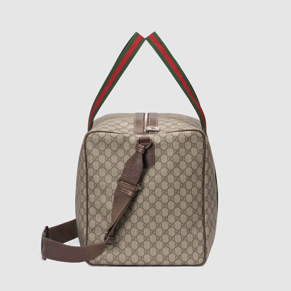Gucci Large Duffle Bag With Web Beige 20.5 In/ 52 Cm 760152 FACK7 9768 - Image 6