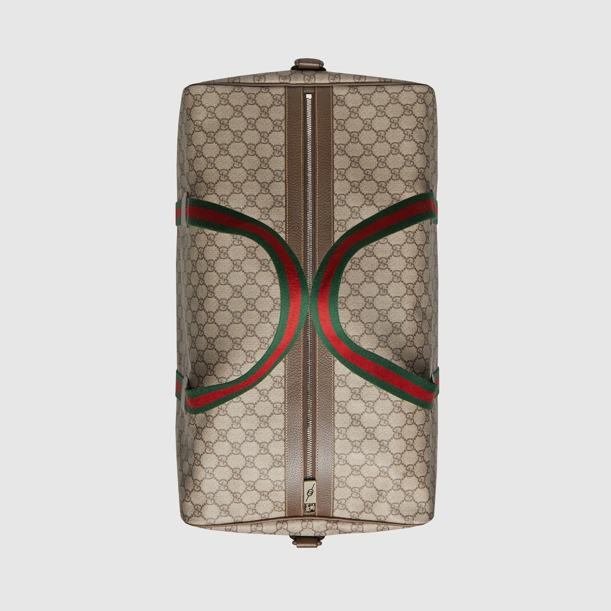 Gucci Large Duffle Bag With Web Beige 20.5 In/ 52 Cm 760152 FACK7 9768 - Image 5
